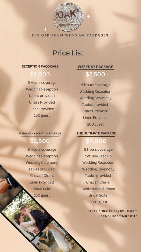 Wedding pricing 1